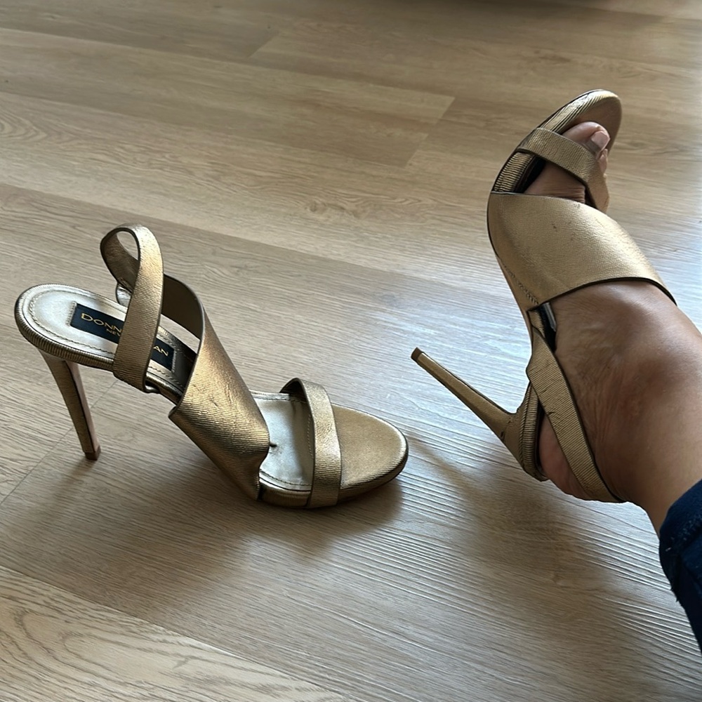 Beautiful Gold Strap Heels